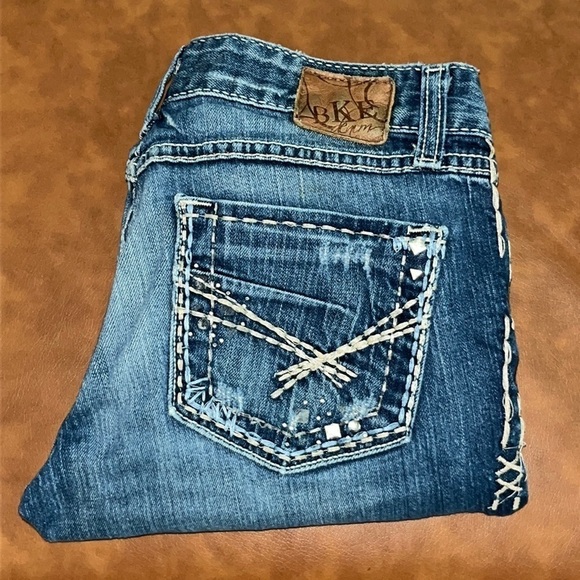 BKE Denim Madison Skinny Stretch Low Rise Size 27 - Picture 3 of 16